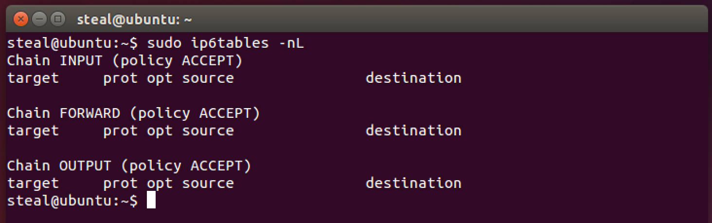 iptables screenshot