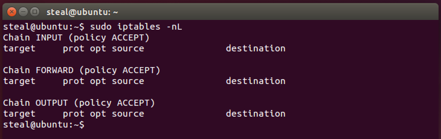 iptables screenshot
