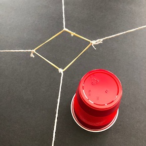 cup cup and rubber band example